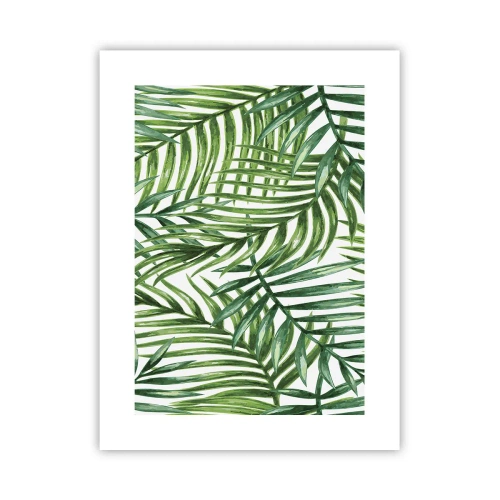 Poster - Sotto un baldacchino verde - 30x40 cm