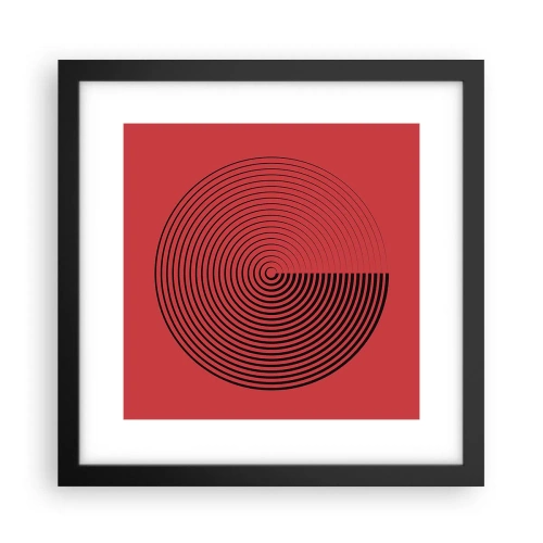 Poster in cornice nera - Movimento circolare - 30x30 cm