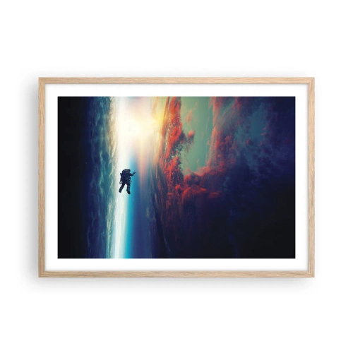 Poster in cornice rovere chiaro - Affrontando l'universo - 70x50 cm