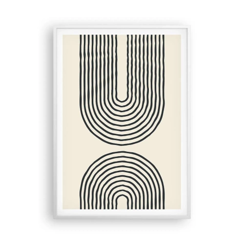 Poster in cornice bianca - Tra un attimo... - 70x100 cm