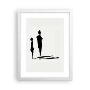Poster in cornice bianca - Sicuramente insieme? - 30x40 cm