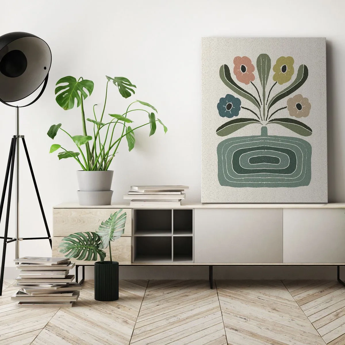 Quadro su tela - Stampe su Tela - Bouquet simmetrico - 70x100 cm