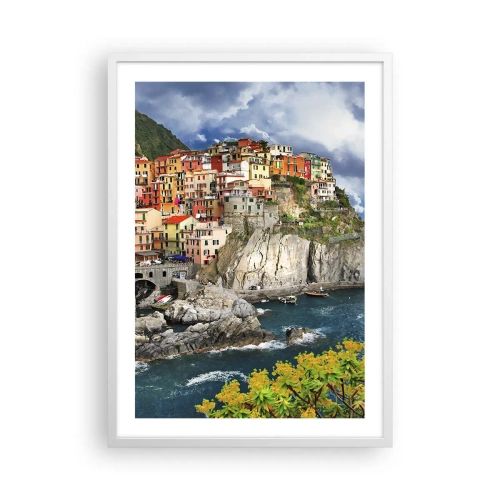 Poster in cornice bianca - Aggrappate alla roccia - 50x70 cm