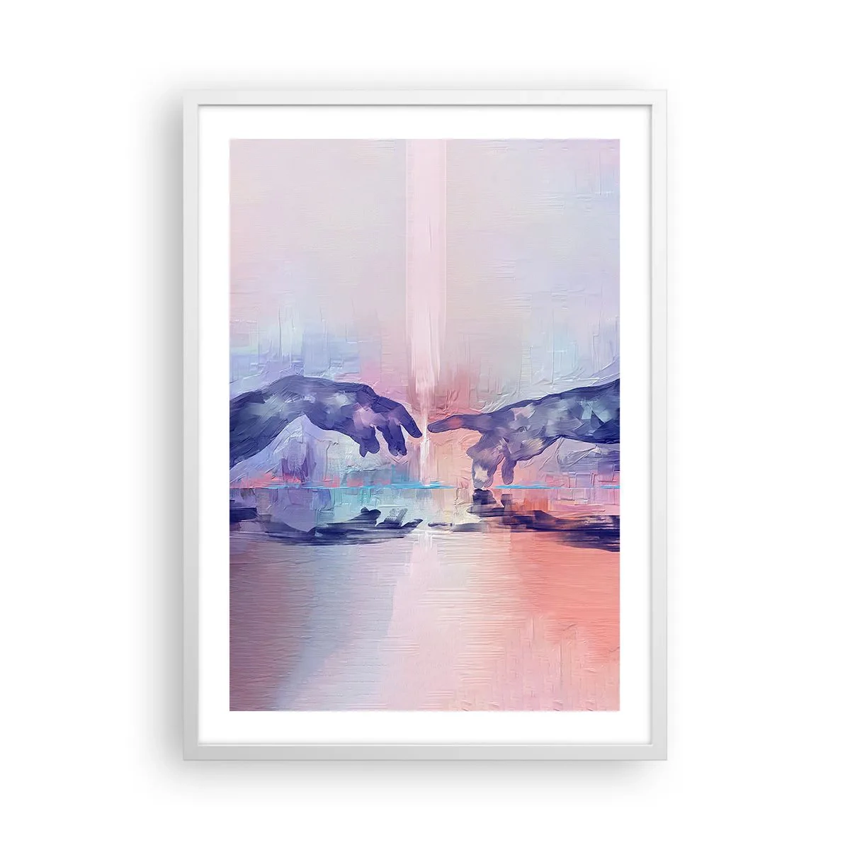 Poster in cornice bianca - La scintilla divina della vita - 50x70 cm