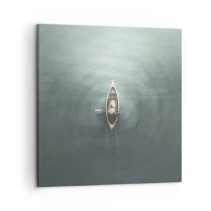 Quadro su tela - Stampe su Tela - Nel lago al chiaro di luna - 60x60 cm