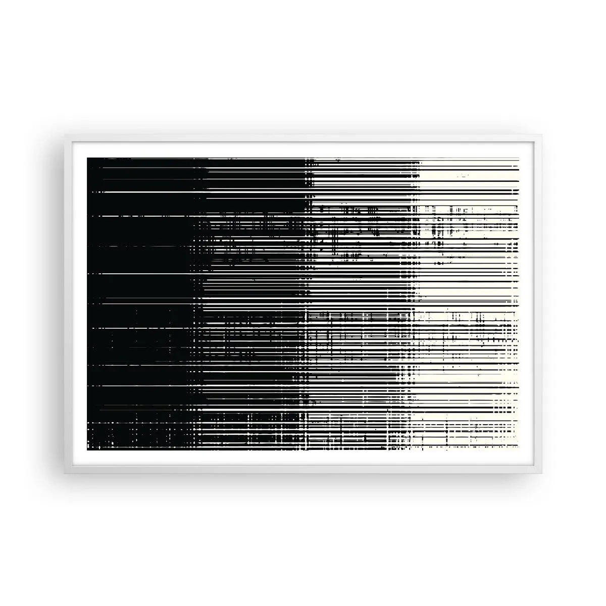 Poster in cornice bianca - Onde e vibrazioni - 100x70 cm