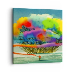 Quadro su tela - Stampe su Tela - Ravvivando questo mondo - 30x30 cm