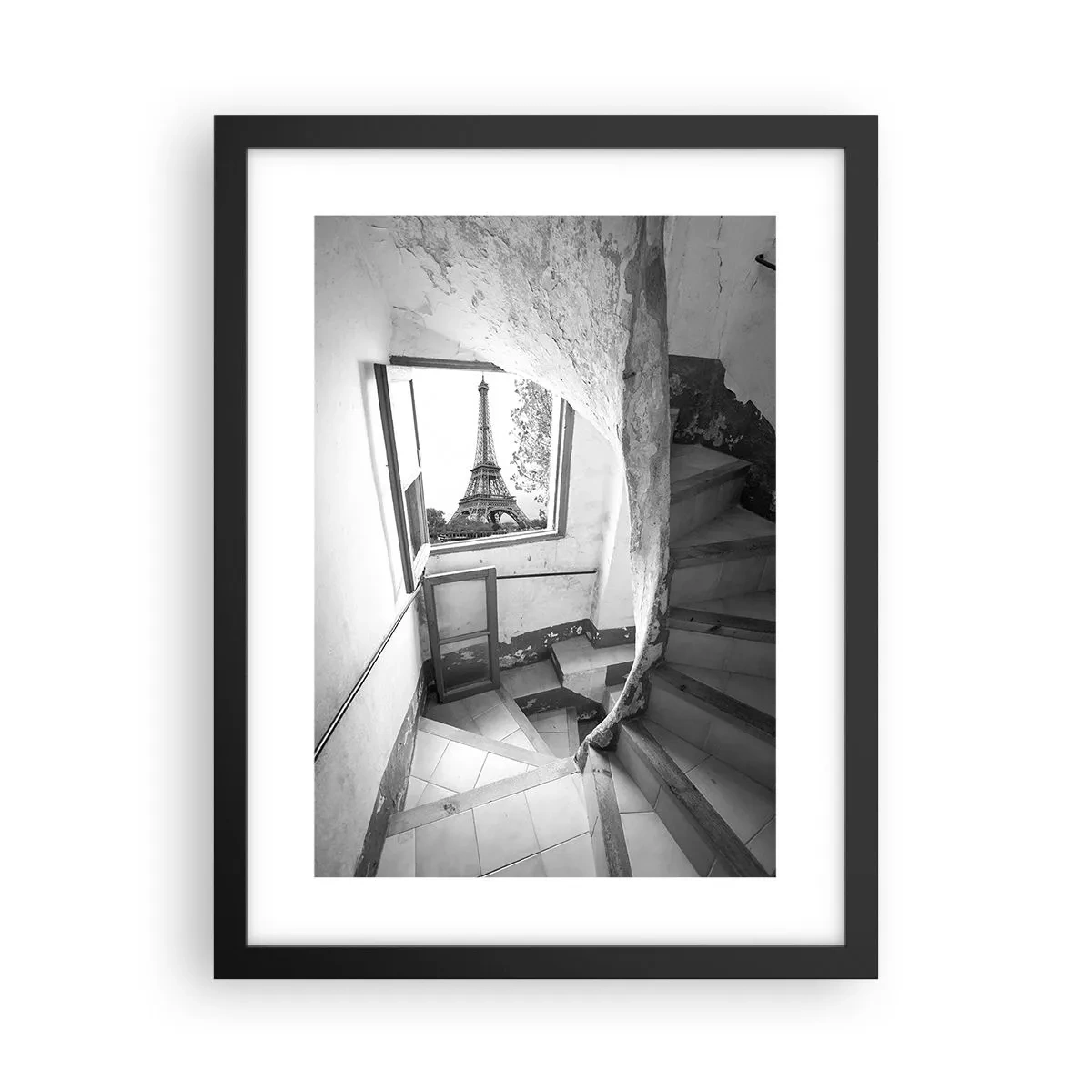 Poster in cornice nera - Che vista! - 30x40 cm