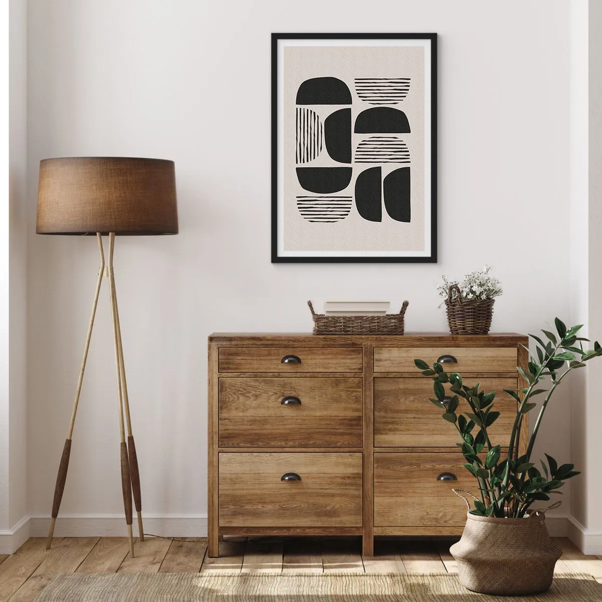 Poster in cornice nera - Sistemi di metà - 40x50 cm