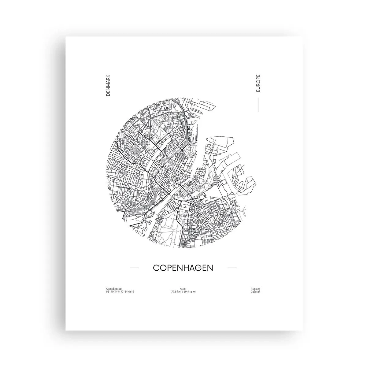 Poster - Anatomia di Copenaghen - 40x50 cm