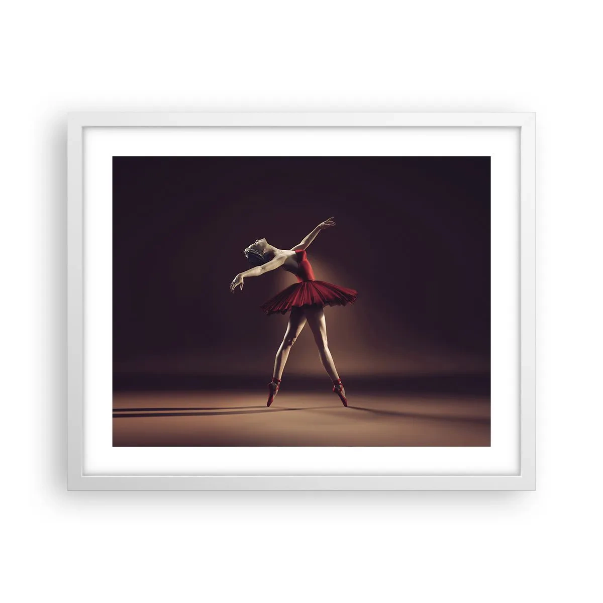 Poster in cornice bianca - Prima ballerina - 50x40 cm