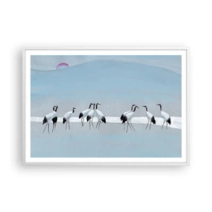 Poster in cornice bianca - Dopo un giorno rovente - 100x70 cm