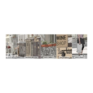 Campione di Fotomurale Adesivo Deluxe Sticker - Gioie cittadine - Architettura, Città, Parigi - 100x30 cm