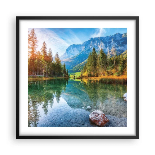 Poster in cornice nera - La mitezza dell'autunno - 50x50 cm