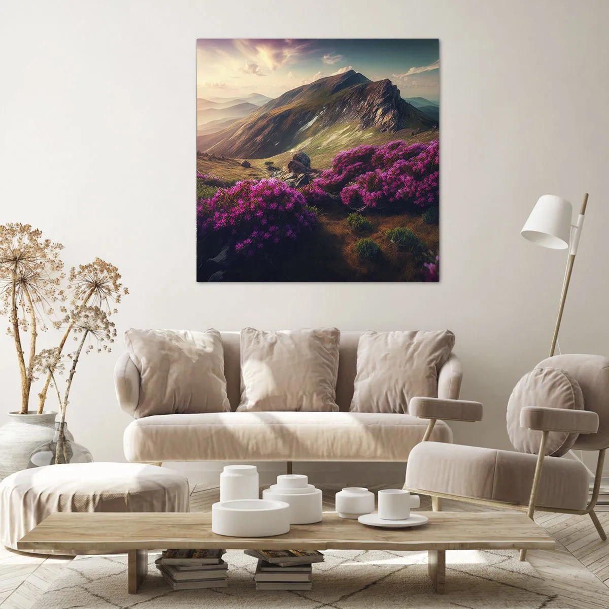 Quadro su tela - Stampe su Tela - L'estate sui monti - 50x50 cm