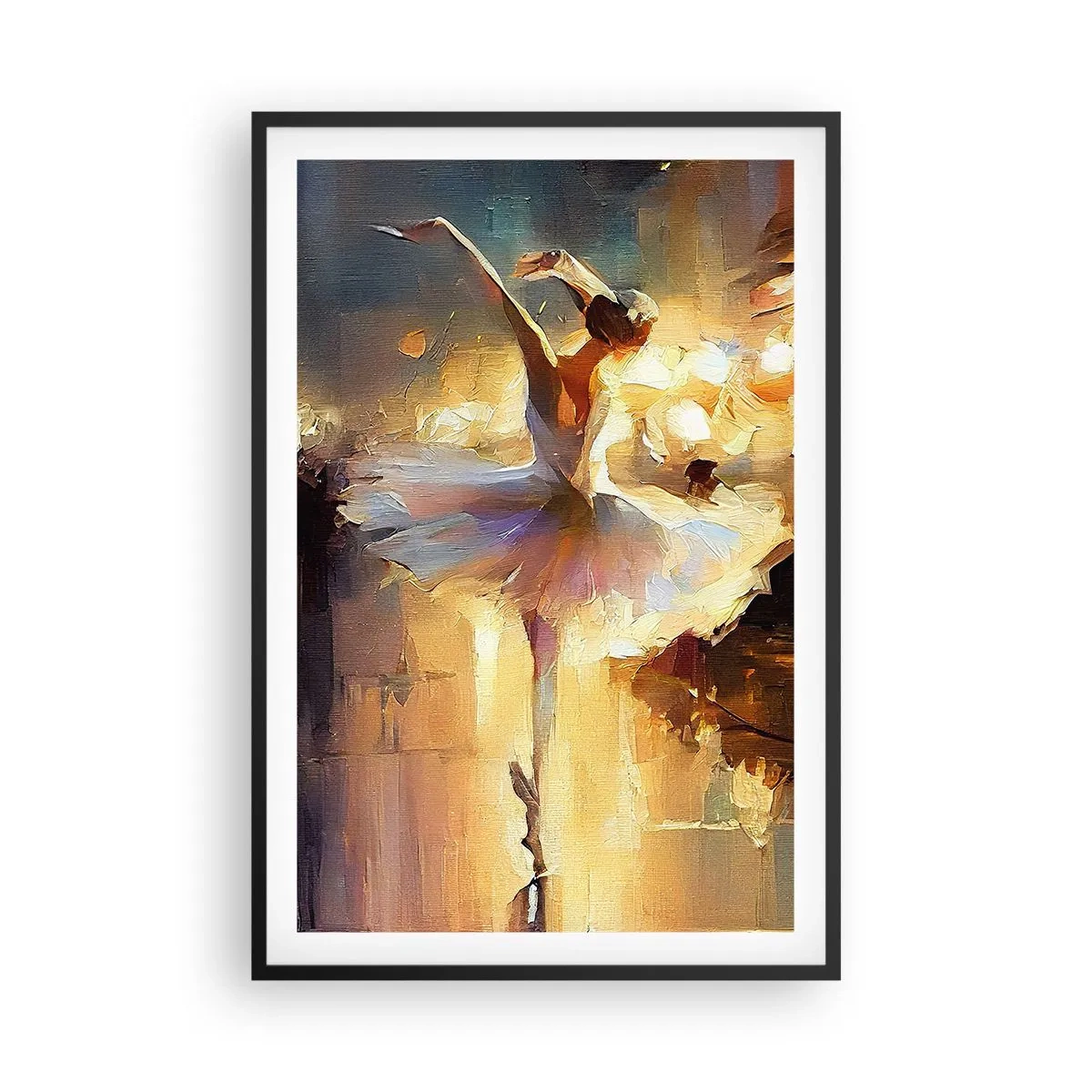 Poster in cornice nera - Miracolo nella strada - 61x91 cm