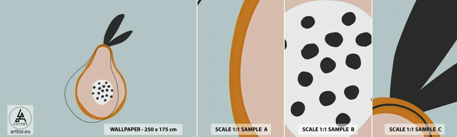 Campione Di Fotomurale Standard Eco - Penetrare la natura delle cose - Grafica, Pera, Pezzo - 100x30 cm