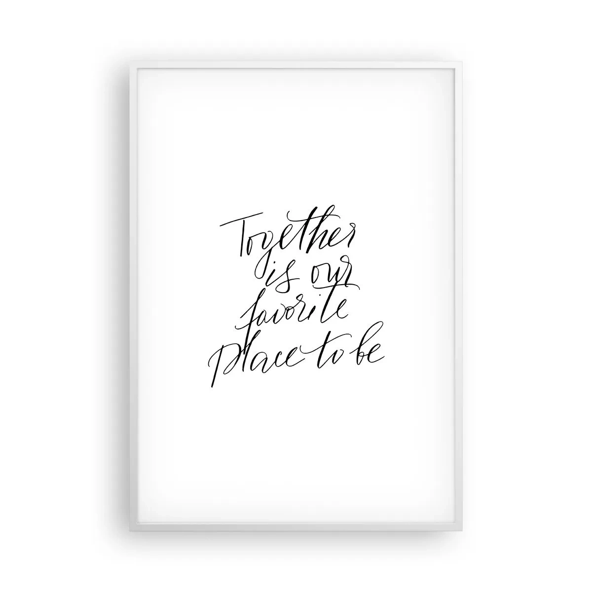 Poster in cornice bianca - Anche tu lo senti? - 70x100 cm