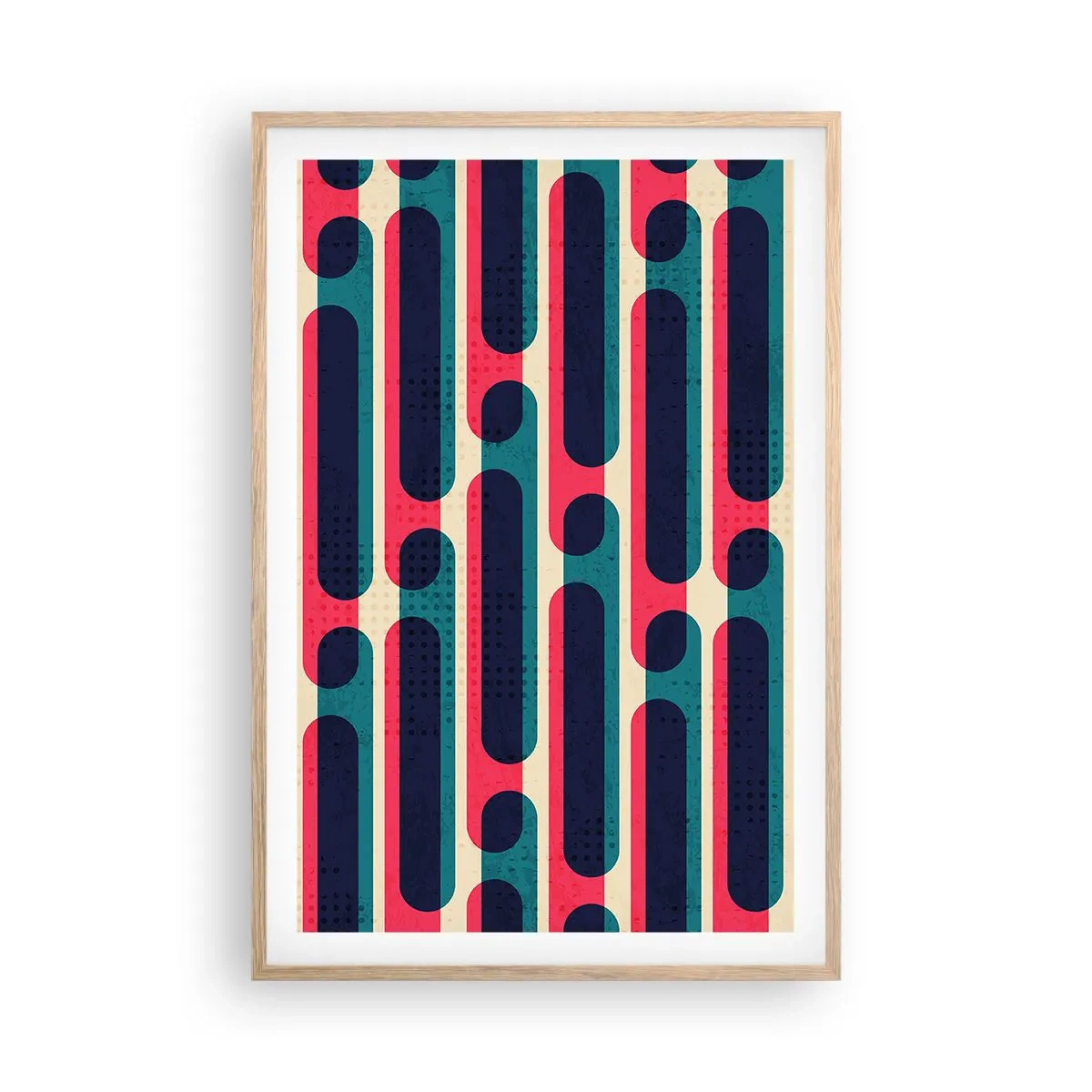 Poster in cornice rovere chiaro - Avanti fino in fondo - 61x91 cm