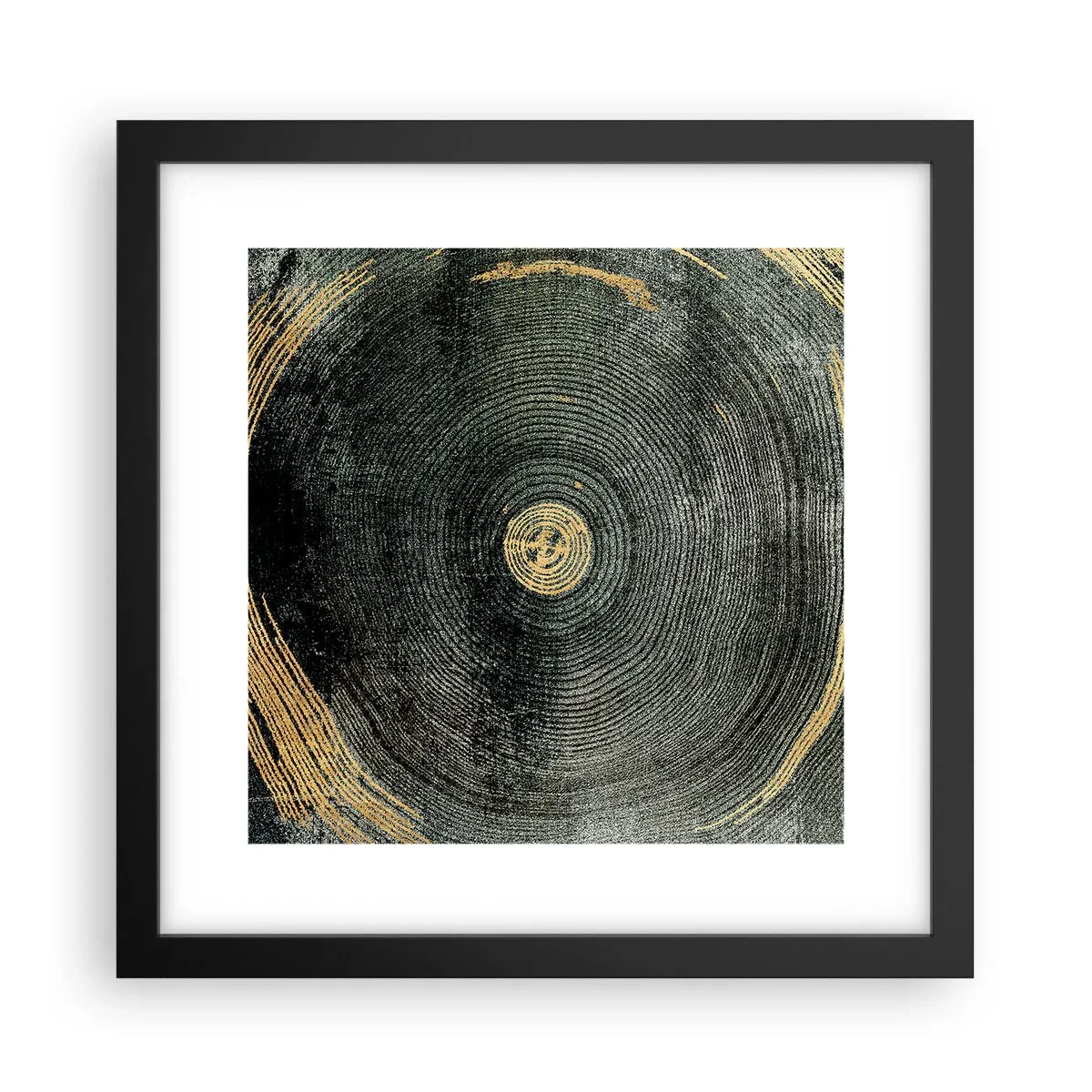 Poster in cornice nera - Cambiamento e persistenza - 30x30 cm