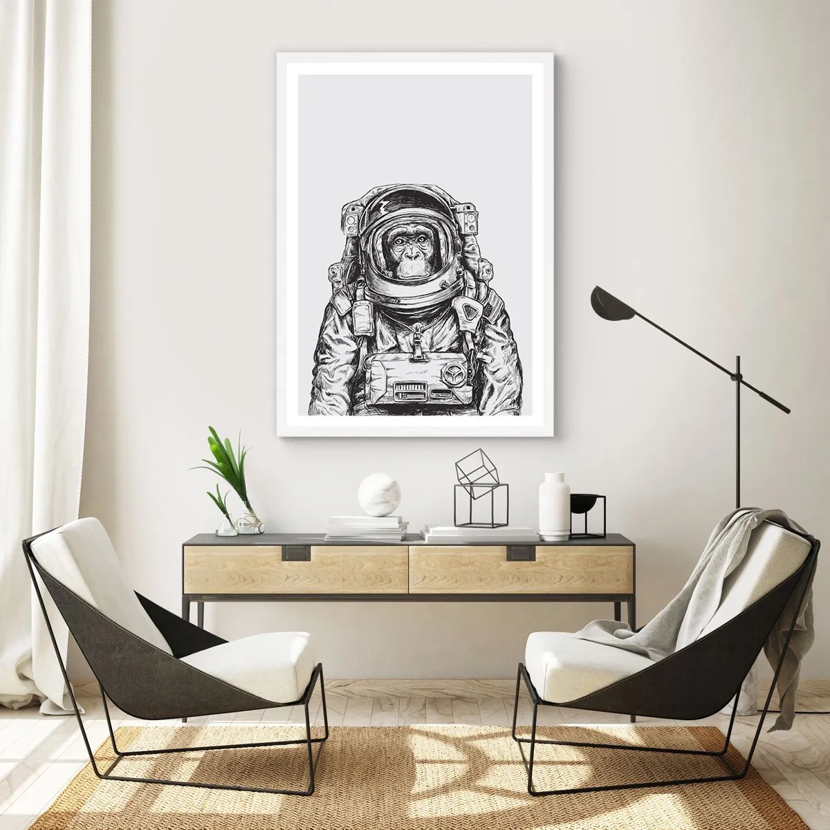 Poster in cornice bianca - Evoluzione alternativa - 40x50 cm