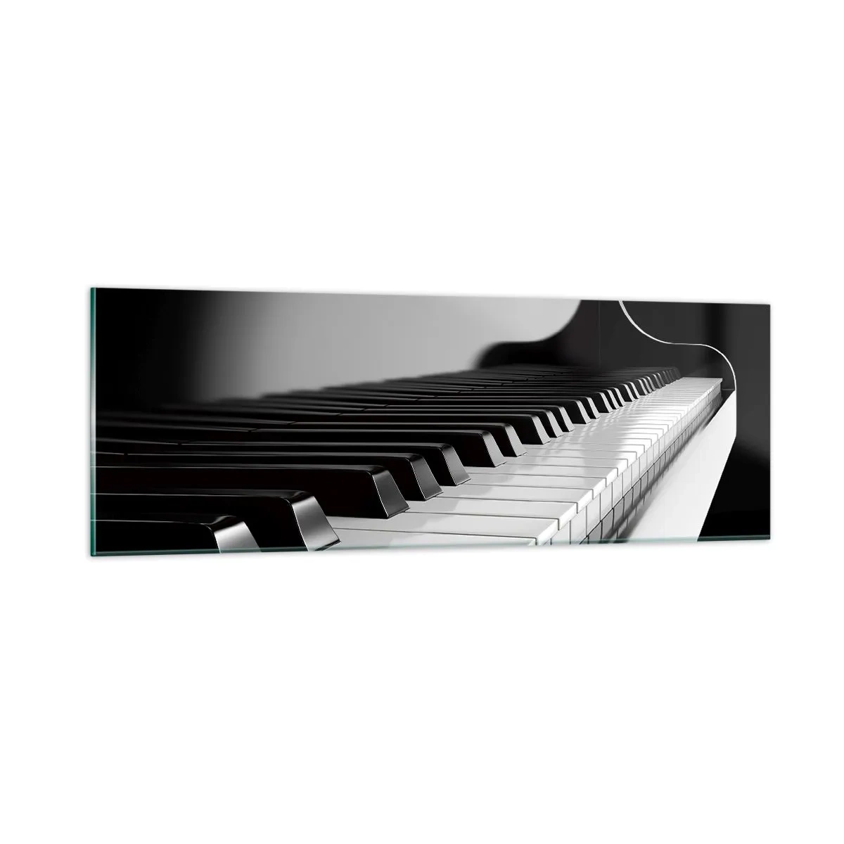 Quadro su vetro - Armonia di forme e colori - 90x30 cm