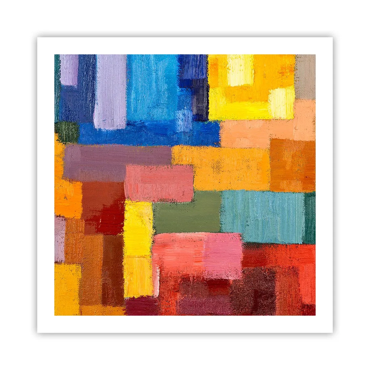 Poster - Ognuno diverso, tutti colorati - 60x60 cm