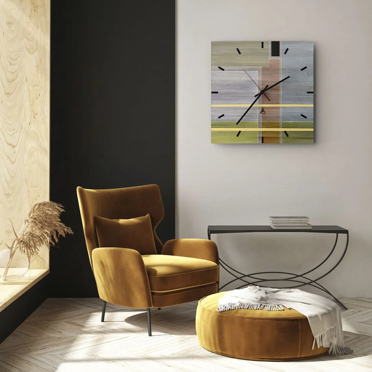 Orologio da parete - Orologio in Vetro - Semplice e tranquillo - 30x30 cm
