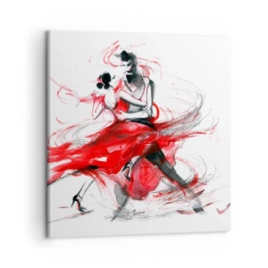 Quadro su tela - Stampe su Tela - Tango: il ritmo della passione - 50x50 cm