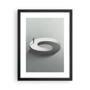 Poster in cornice nera - Prova a cavartela - 30x40 cm