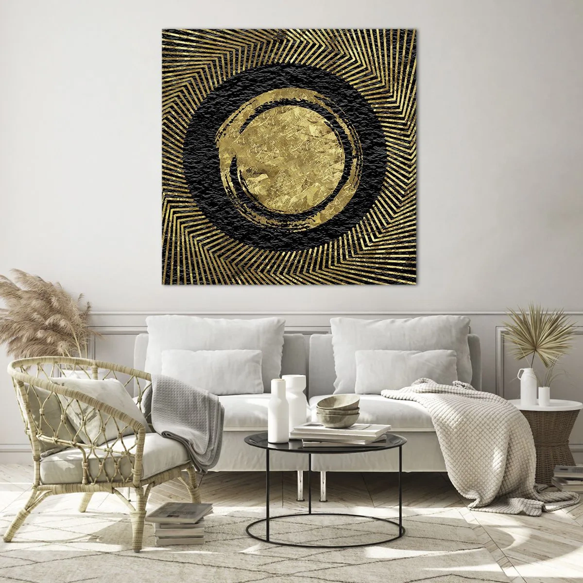 Quadro su vetro - Composizione glamour - 40x40 cm