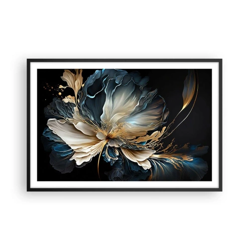 Poster in cornice nera - Fantastico fiore di felce - 91x61 cm