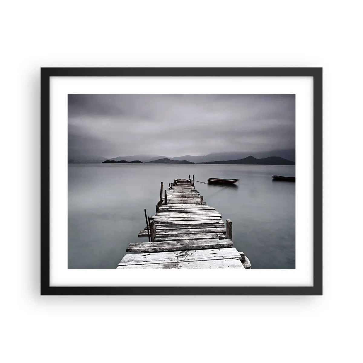 Poster in cornice nera - Domani puoi partire - 50x40 cm