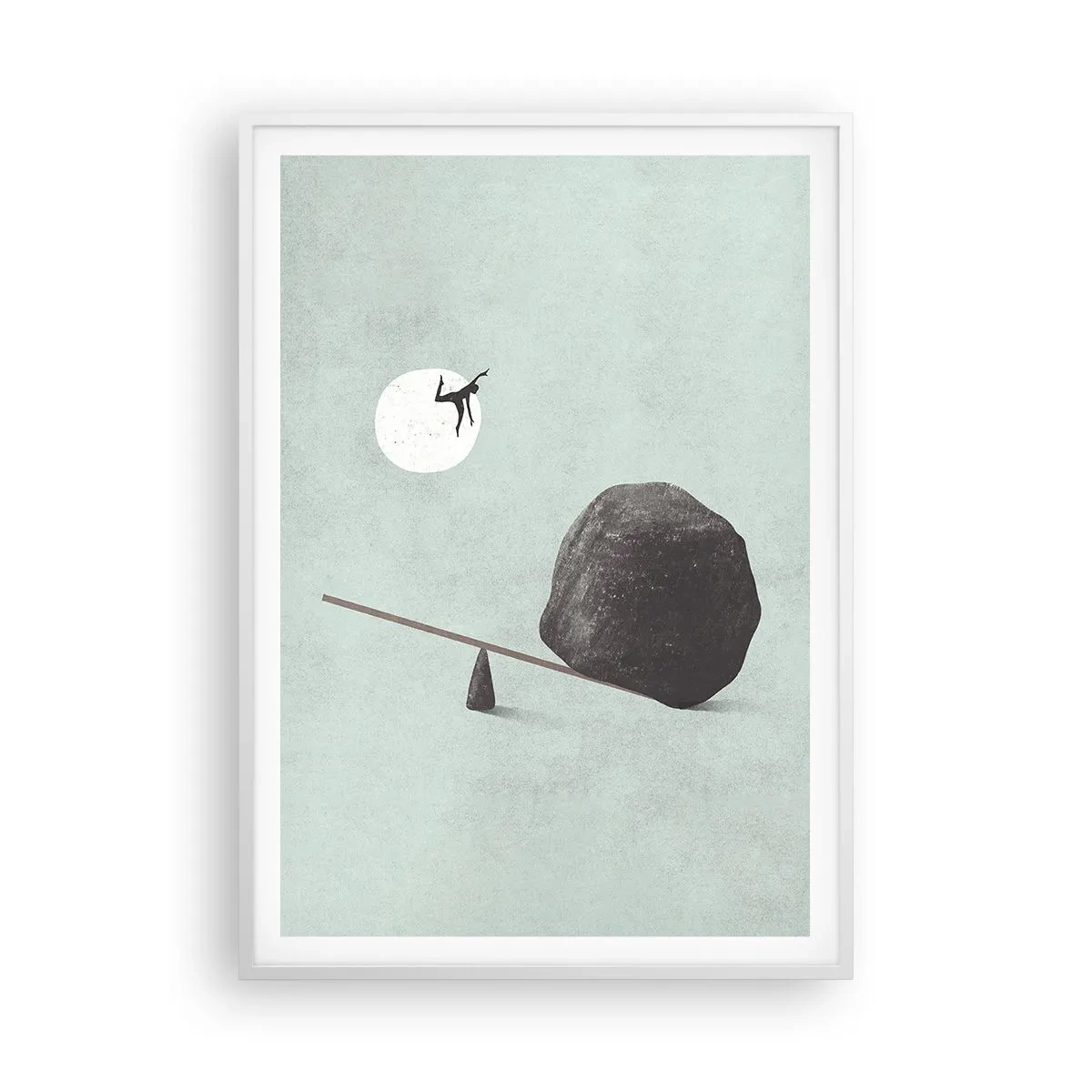 Poster in cornice bianca - Sogno adempiuto - 70x100 cm