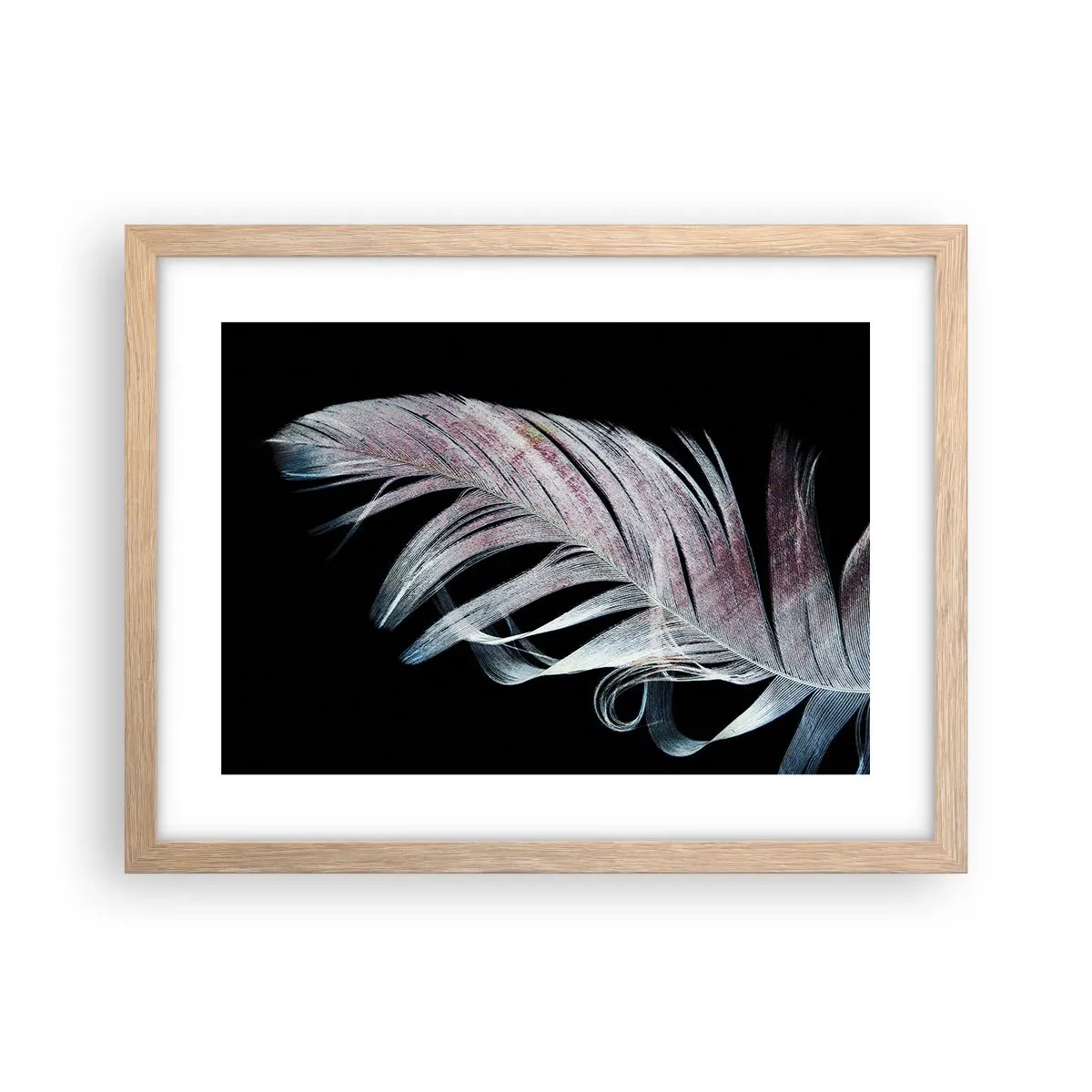 Poster in cornice rovere chiaro - Pensa al tocco - 40x30 cm