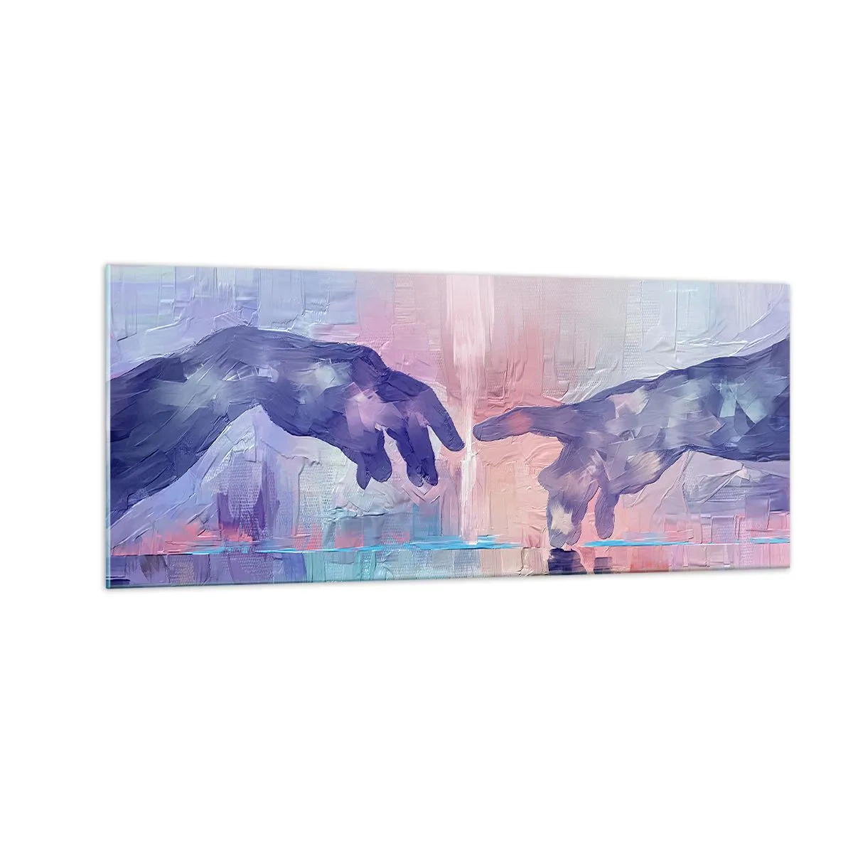 Quadro su vetro - La scintilla divina della vita - 100x40 cm