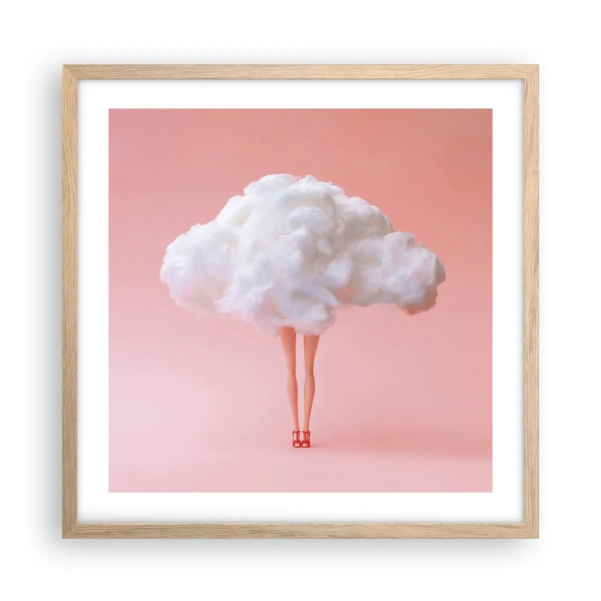 Poster in cornice rovere chiaro - Dolce promessa - 50x50 cm