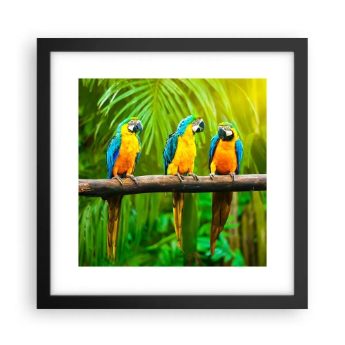 Poster in cornice nera - Hai sentito che ha fatto? - 30x30 cm