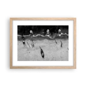 Poster in cornice rovere chiaro - Ancora sulla riva... - 40x30 cm