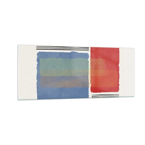 Quadro su vetro - Spirito e lettera della geometria - 100x40 cm