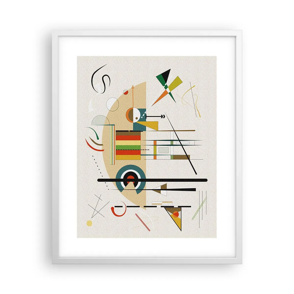 Poster in cornice bianca - E il mondo ride - 40x50 cm