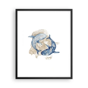 Poster in cornice nera - Amicizia o amore? - 40x50 cm