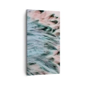 Quadro su tela - Stampe su Tela - Piumino rosa zaffiro - 45x80 cm