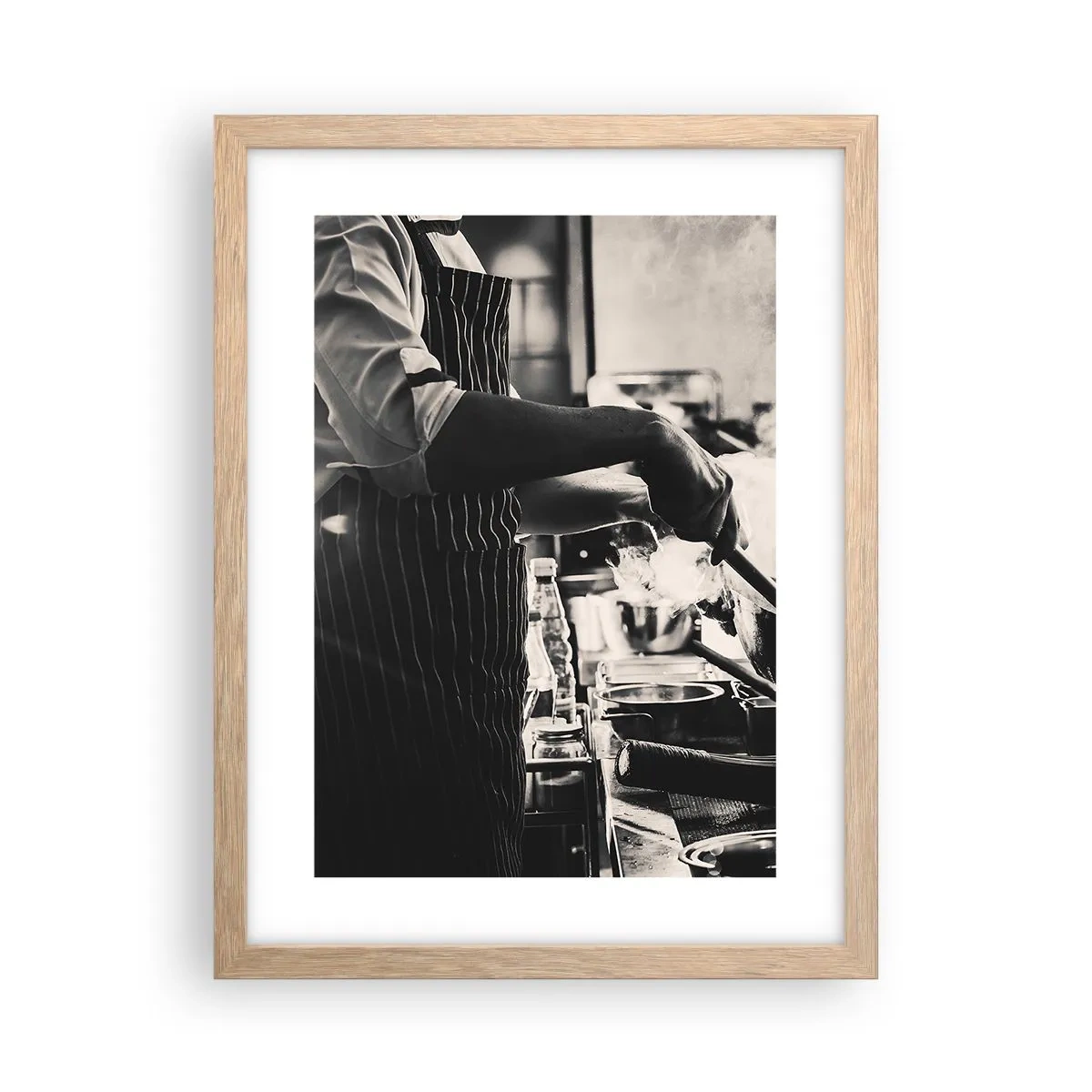 Poster in cornice rovere chiaro - L'alchimia dei sapori - 30x40 cm