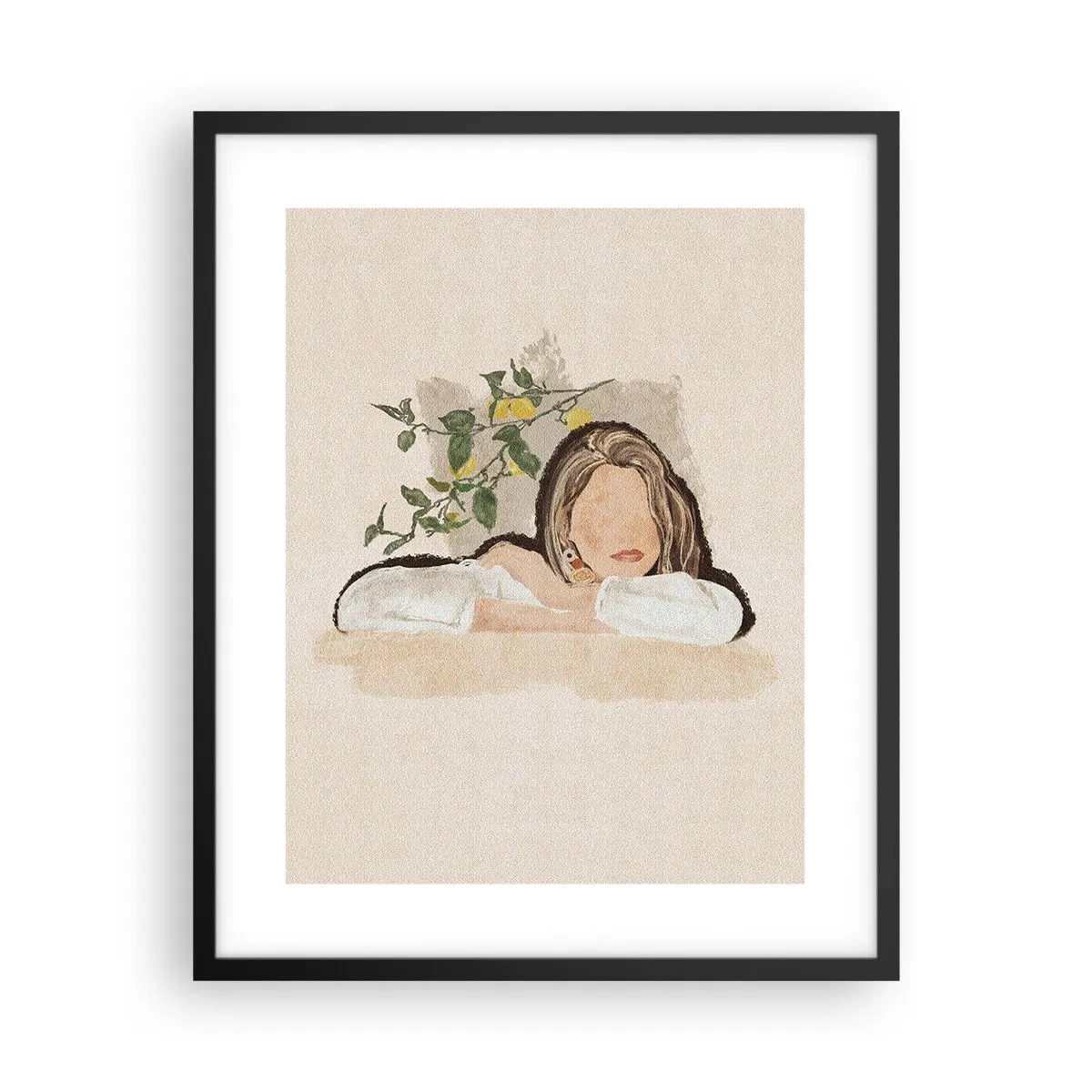 Poster in cornice nera - Bellezza del sud - 40x50 cm