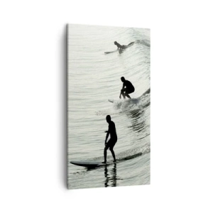 Quadro su tela - Stampe su Tela - Onde all'incontro - 45x80 cm