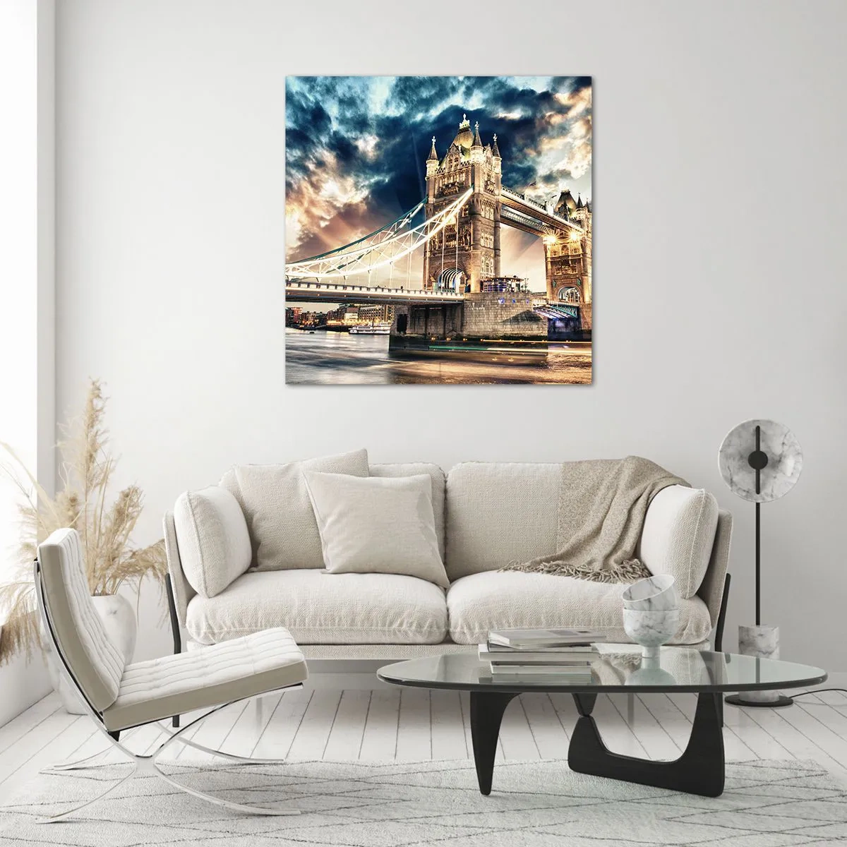 Quadro su vetro - Il monumento dell'impero britannico - 30x30 cm