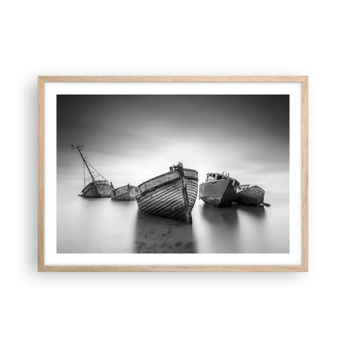 Poster in cornice rovere chiaro - Sono solo ricordi... - 70x50 cm