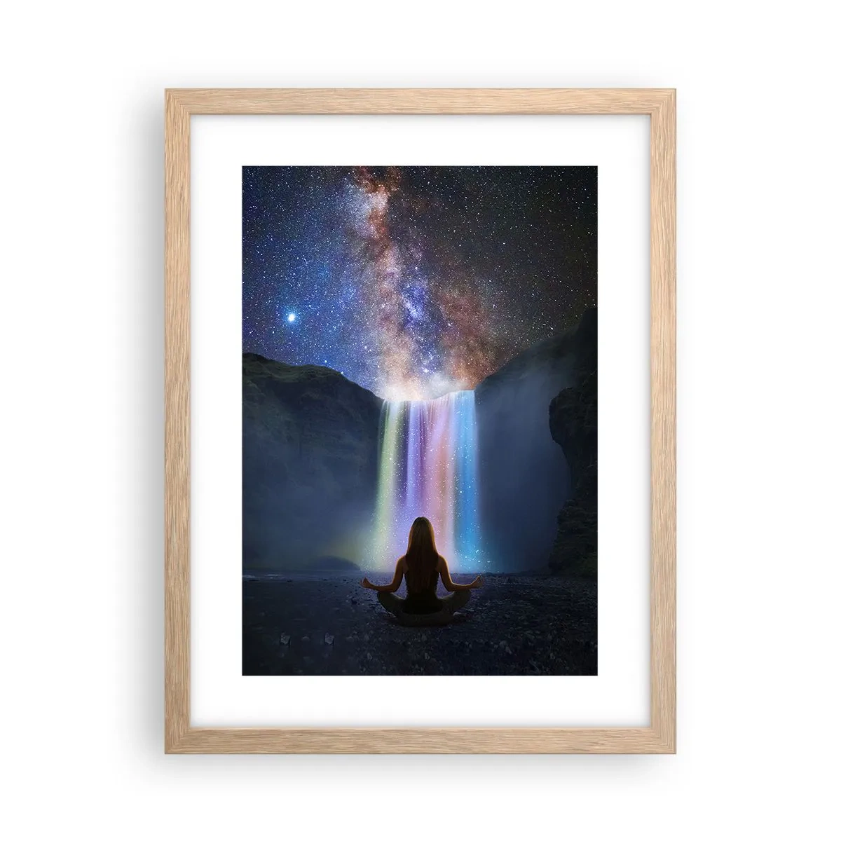 Poster in cornice rovere chiaro - Armonia assoluta - 30x40 cm