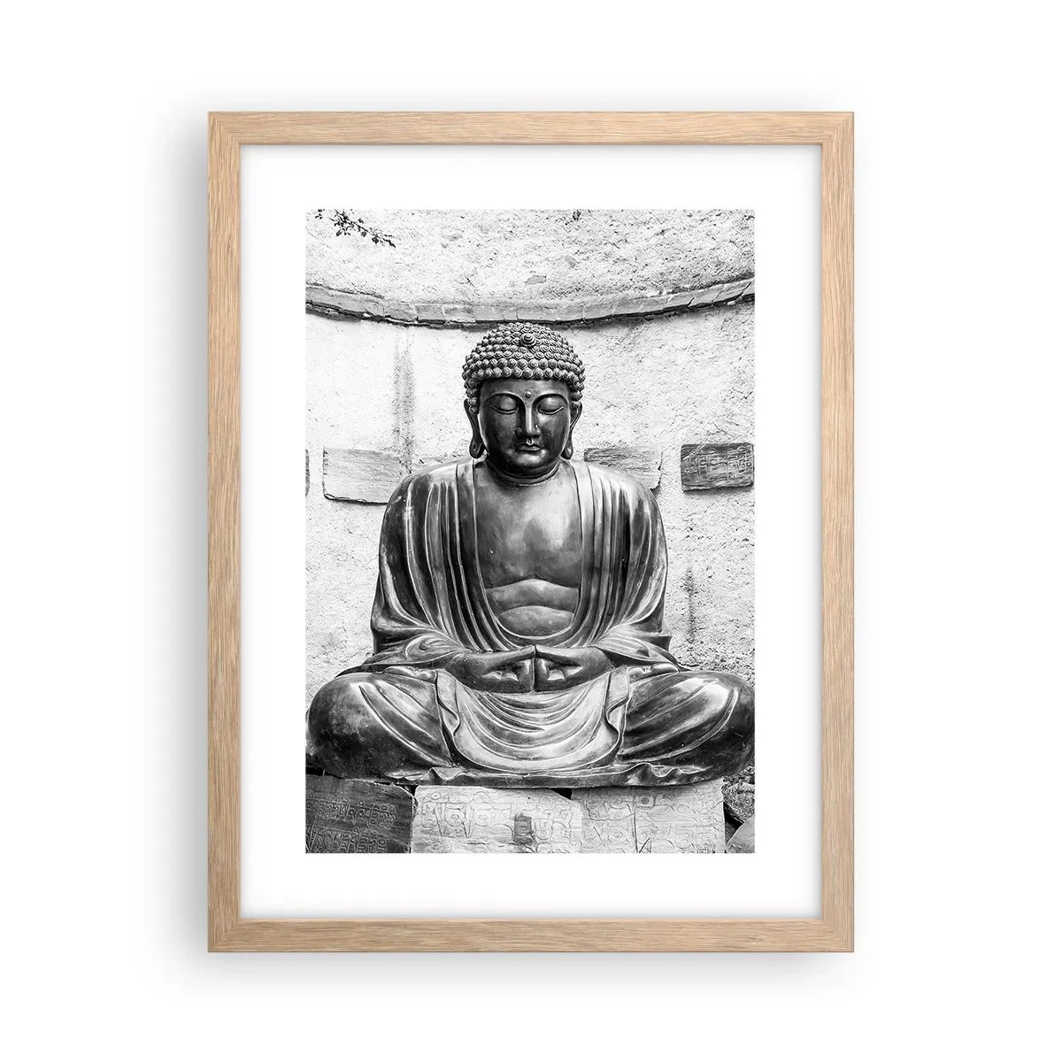 Poster in cornice rovere chiaro - Alla fonte della pace - 30x40 cm